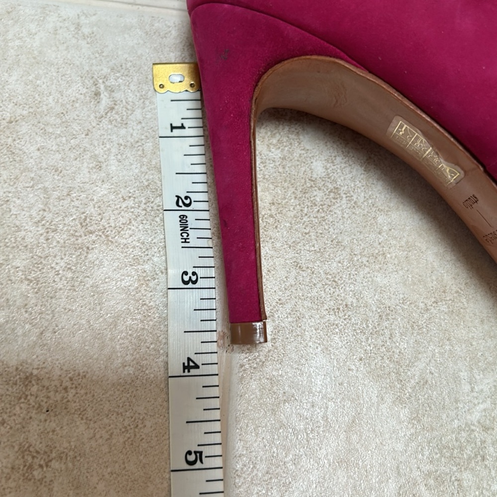 BLACK SUEDE STUDIO Women's Pink Suede Heels - Picture 7 of 8